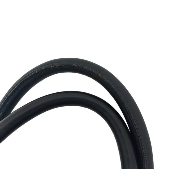 PRADA Gathered Bag - Black Nylon Leather Tote Bag 431-052125 - Picture 6 of 10